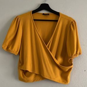 F21 Faux wrap Crop Top